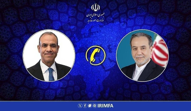 خبرگزاری ایرنا: 🔸گفتگوی تلفنی وزرای امور خارجه ایران و مصر🔹 سید عباس عراقچی، وزیر امور خارجه جمهوری اسلامی ایران و بدر عبدالعاطی وزیر ام