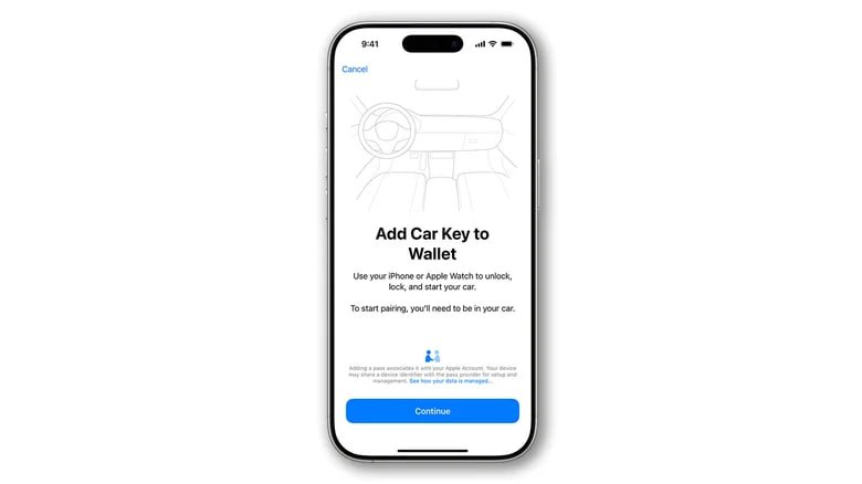 iPhone можно использовать как ключ от автомобиля