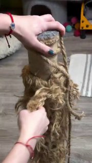 Вторая жизнь старой когтеточке своими руками Это решение позволит сэкономить деньги и вернуть любимому питомцу удобное место для игр и точения когт... - изображение 1 - telegram, view, вторая