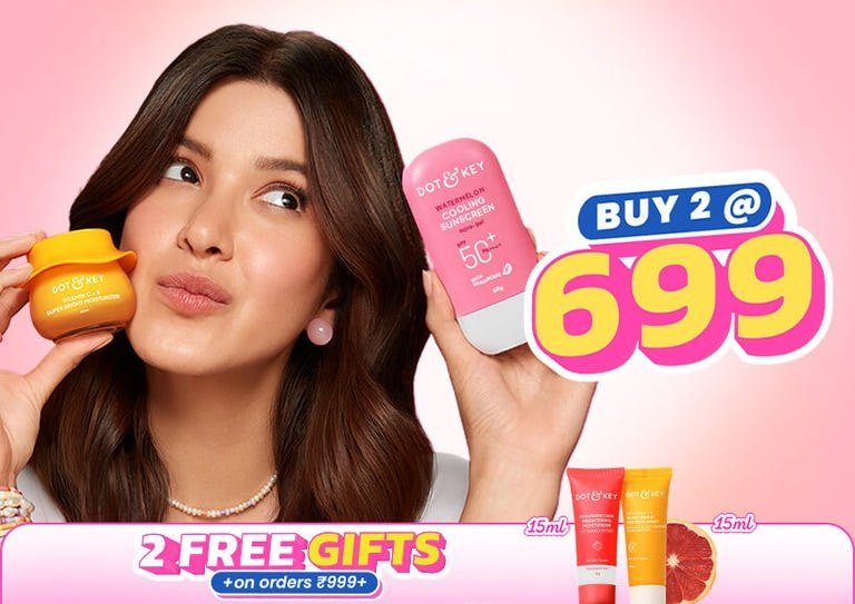 FREE Recharge Box: DOT & KEY: Buy More, Save More + Freebies💛 Buy 2 @ ₹699🩷 Buy 3 @ ₹999 + Freebies💜 Buy 4 @ ₹1,295 + FreebiesUse Code: CK5