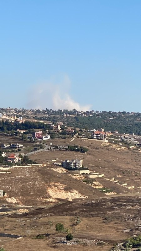 🚨הפצצה ישראלית בעיר בינת ג'בייל.