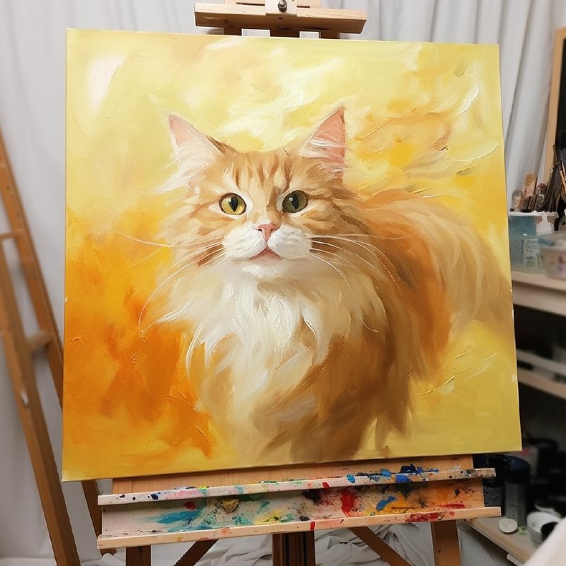 “画”了只猫