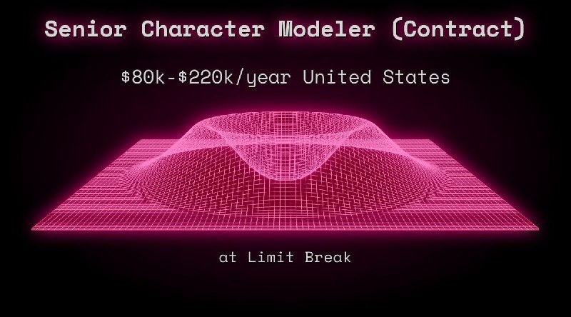 Web3 Senior Character Modeler (Contract) $72k - $110k United States at Limit Break