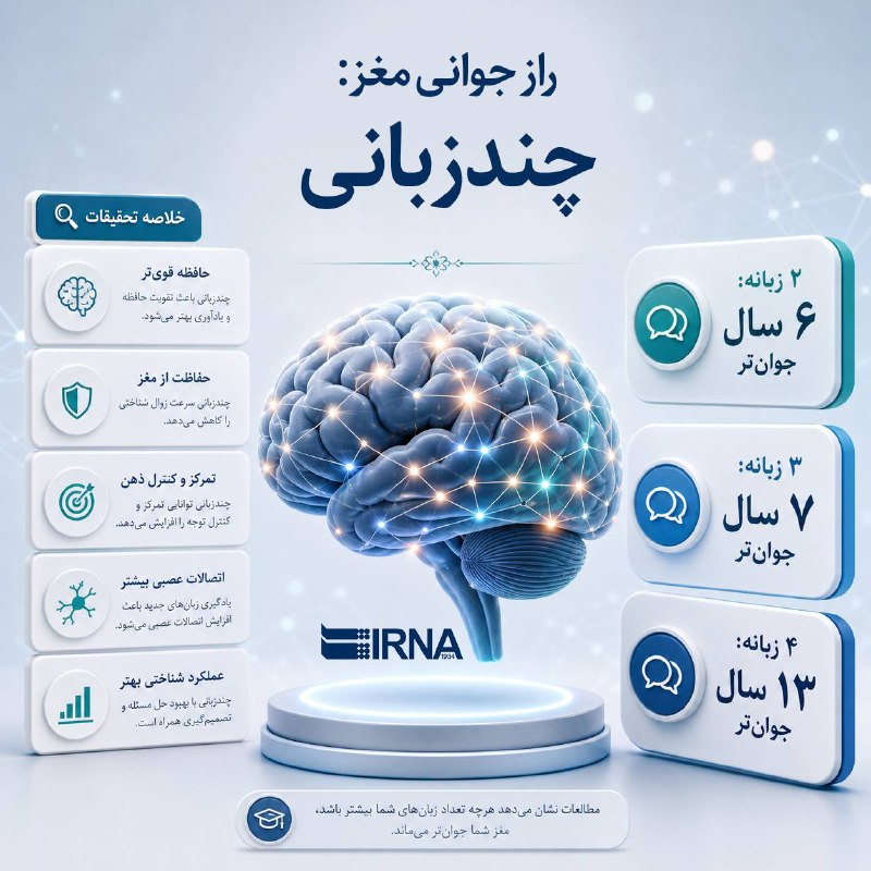 מידע IRNA לימוד השפה; פתרון פשוט לעיכוב הזדקנות המוח