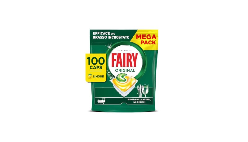 Fairy Original Pastiglie Lavastoviglie Tutto in Uno 100 Caps Limone