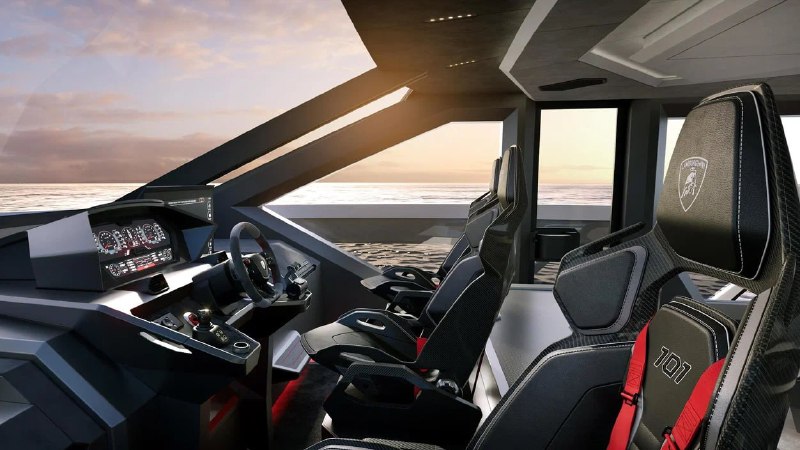 Lamborghini превратила силуэт суперкара в роскошную яхту 4