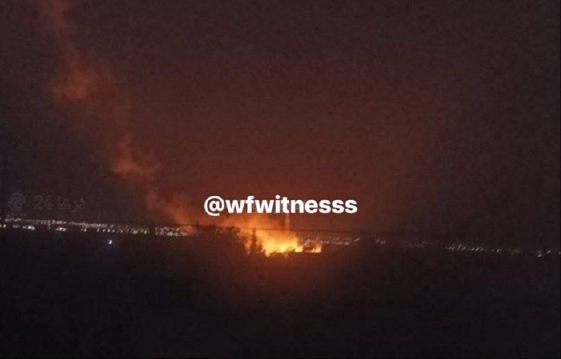 ️🇸🇾🇮🇱 תקיפה אווירית ישראלית פקדה את סביבת הכפר עבדין באזור אגן הירמוך שבמחוז דרעא הסורי.