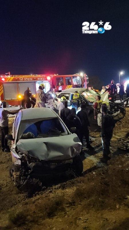 🇮🇱 The accident on Highway 60 near Omar: One of the injured, a 30-year-old man with multiple systemic injuries, was pronounced dead. Another 30-year-old man was moderately injured and was taken to the Soroka Hospital with multi-system injuries.