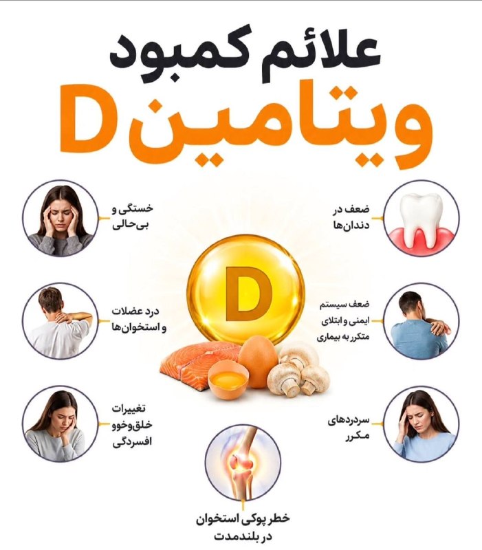 کرج رسا: علائم کمبود ویتامین D⚠️@karajrasaa