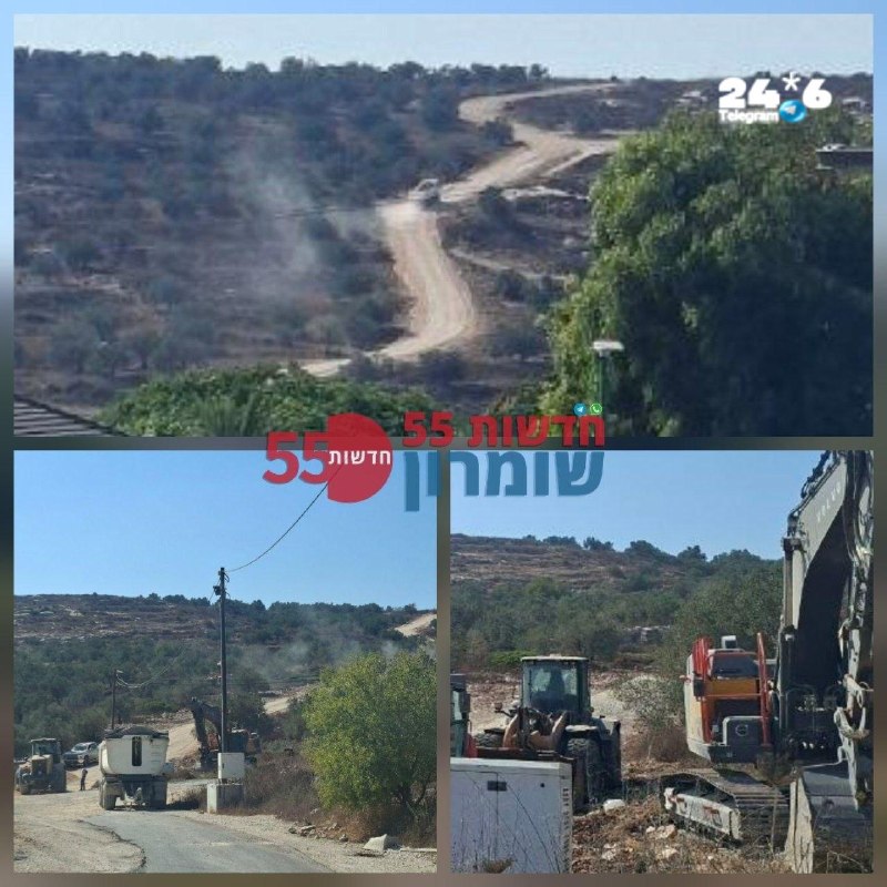 🇮🇱 קדומים • אחרי 20 שנה של כביש גישה ישן ומשובש, העבודות בעיצומן: כביש חדש, רחב ונוח נסלל בימים אלה ויחבר…