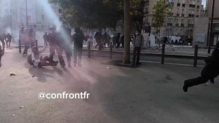 🎦 French police attack protesters in Marseille.