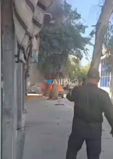 מאתר פיצוץ המטען בדמשק.