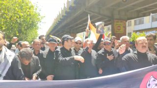 נוכחות שר הספורט והנוער בטקס הלווייתו של מר הרג איראן
