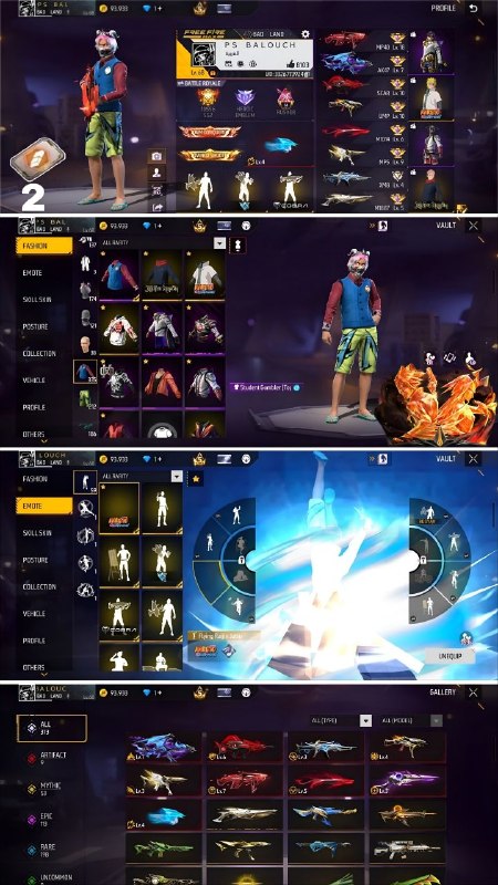 دنیای اکانت فری فایر freefire: 12. Gh