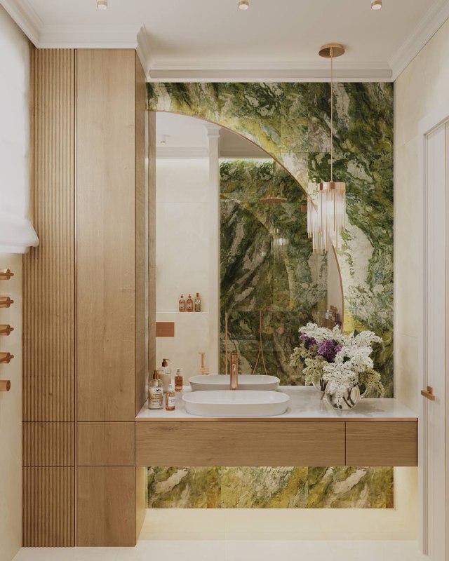 Таунхаус для семьи с двумя детьми. Театр начинается с вешалки, а дизайн дома - со входной группы. Справа и слева от входа по планировке шкафы. Мног... - изображение 9 - дизайн, таунхаус, семьи