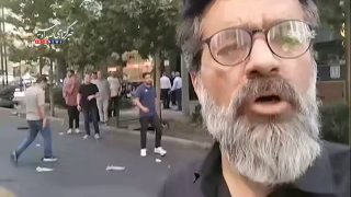 🎦 תאונה באחד מהאוטובוסים העירוניים של טהראן ברחוב ואליאסר