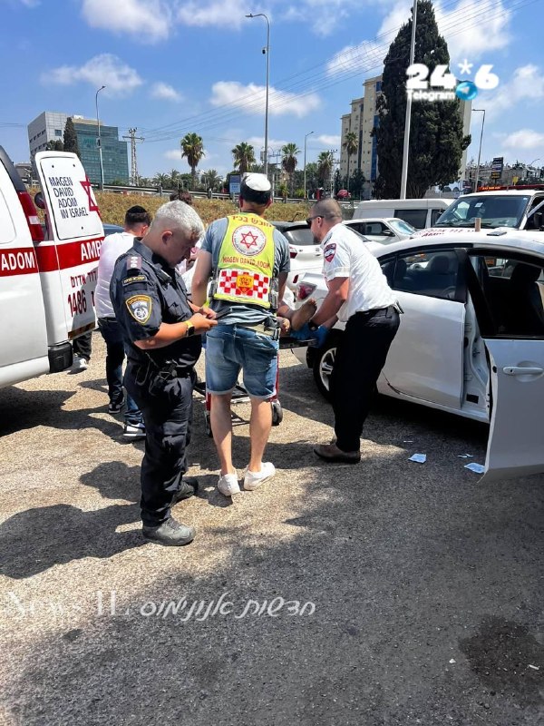 🇮🇱 גבר כבן 35 נורה בחדרה. מצבו בינוני.