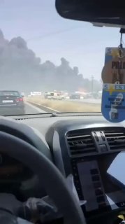 🔴 שריפה גדולה באחד המחסנים בכביש בין ארביל לכירכוכ