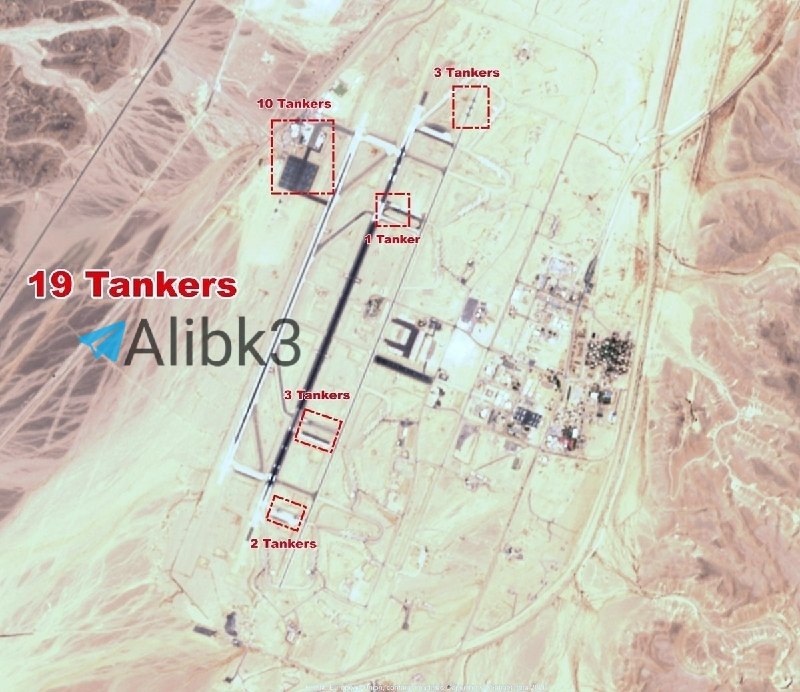 اخبار خبر جنگ ایران اسرائیل: 🇺🇸🇮🇱 تصاویر ماهواره‌ای حداقل ۲۲ هواپیمای سوخت‌رسان آمریکایی را در فرودگاه رامون و حدود ۱۹ هواپیمای دیگر را در پایگاه هوا