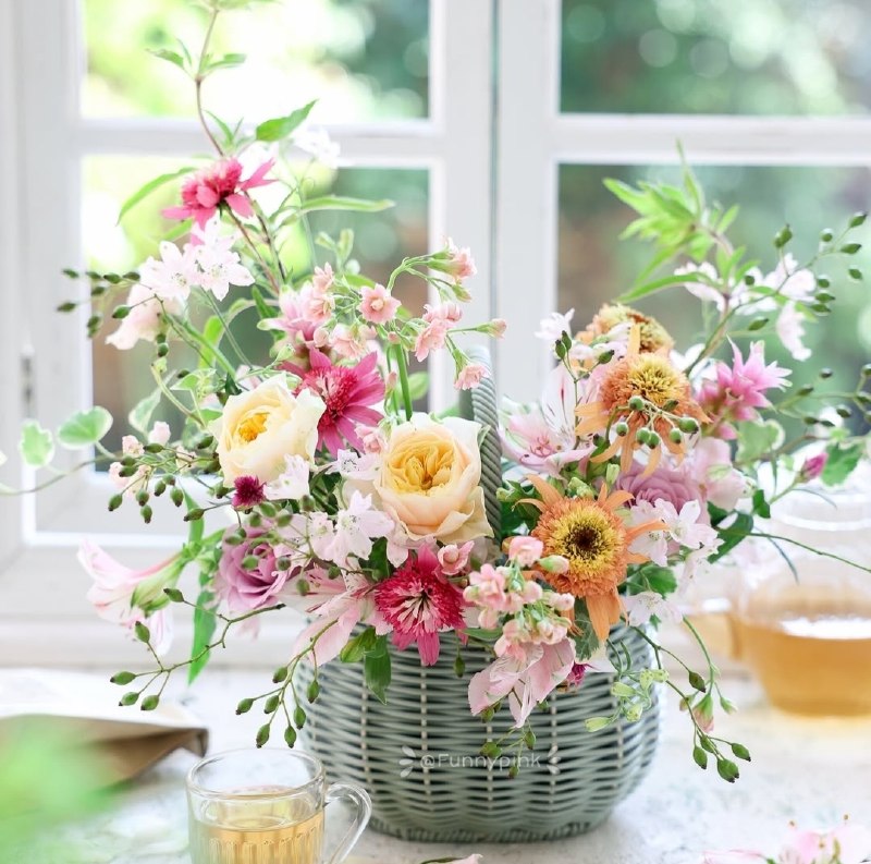 نیلوفرانه💕💕💕: امروز از باغ محبت🌸🍃یہ سبد مهر براتون آوردمالهے عطر خوبشمهمون دلهاتون باشه🌸🍃درود صبحتون بہ زیبایے گلها 🌸🍃