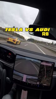 Tesla Model S и Audi R8 Stage 1 на немецком автобанеhttps://t.me/sochiautoparts