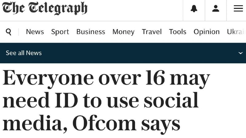 Ofcom, רגולטור הבטיחות המקוון של בריטניה, תדרוש מכל תושבי בריטניה להציג הוכחת זהות כדי לגשת לרשתות חברתיות…