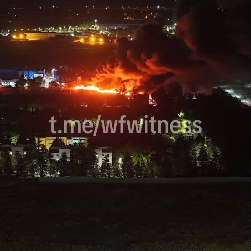 ️🇹🇷 שריפה פרצה במתקן תעשיית המוטורי של התעשייה האווירית הטורקית באסקישהיר.