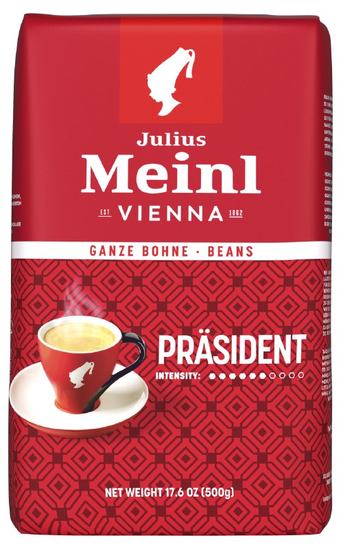 Julius Meinl President Çekirdek Kahve, Orta Kavrulmuş, Classic Aromalı, 500 gr