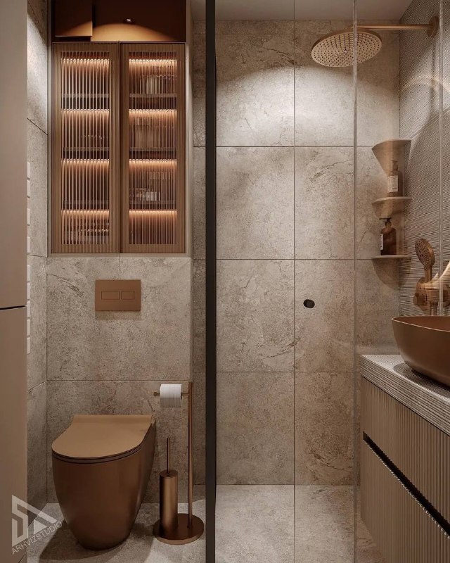 Эффектный интерьер небольшой ванной комнаты. Площадь - 4 кв.м - изображение 7 - эффектный, интерьер, небольшой