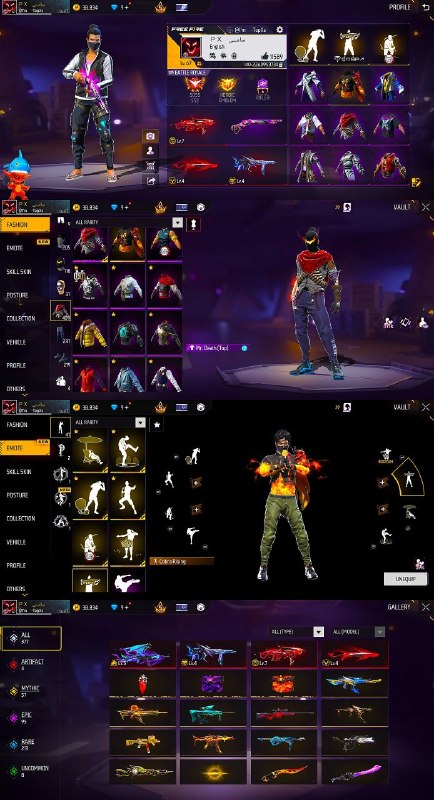 دنیای اکانت فری فایر freefire: 9400. Gh