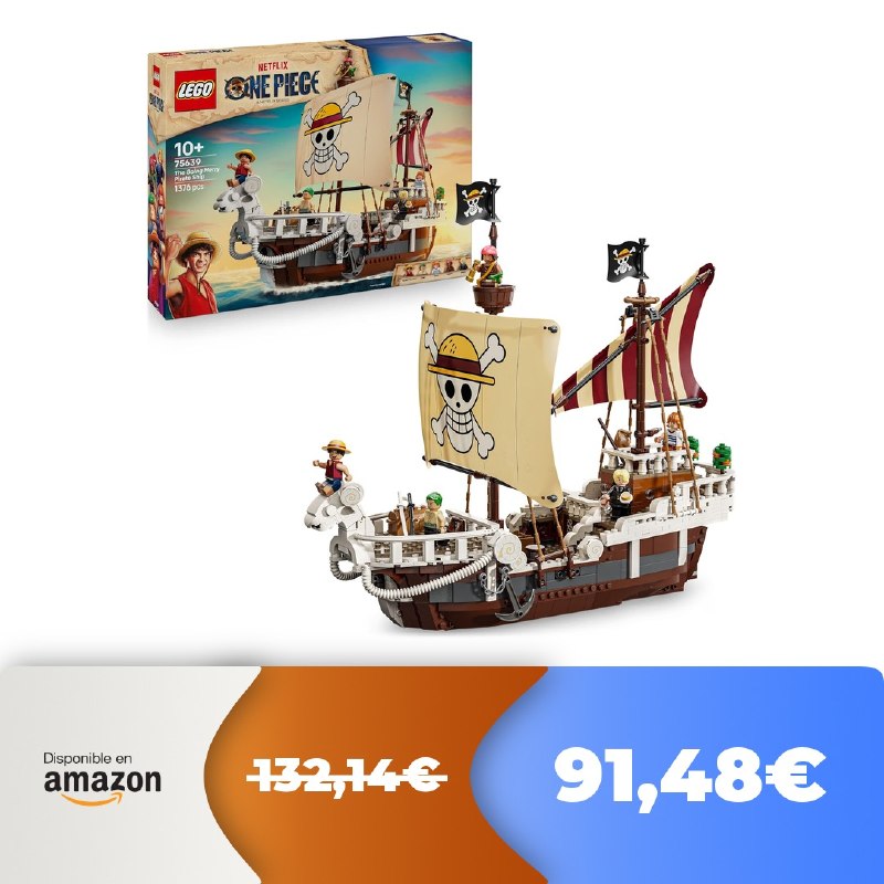 🔥 LEGO One Piece: Juego Going Merry - 5 minifiguras  🔥 -31%! Excelente precio! ¡