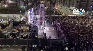 🇮🇱 תיעוד עשרות אלפים בעצרת הבחירות של דגל התורה בבני ברק. המונים משתתפים כעת בעצרת הבחירות של דגל התורה ב…