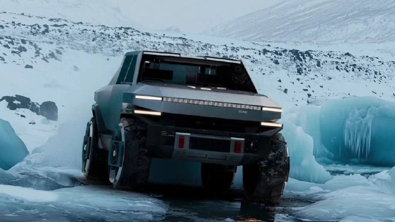 Китайский GAC выкатил свой вариант Cybertruck — концепт Pickup 01 дебютировал на автосалоне в Шанхае 2