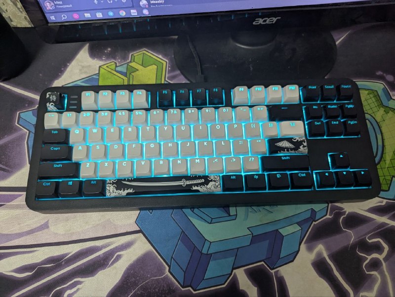 Продам клавиатура от Dark Project ALU87B Bushido, 3 месяца всего в использовании — фото 1