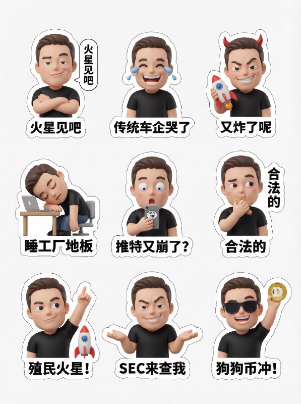 兄弟姐妹们！ 快速制作属于自己或者家人孩子的表情贴纸✌️可以自定义表情、动作、文本、包括职业不同也会有有趣的东西