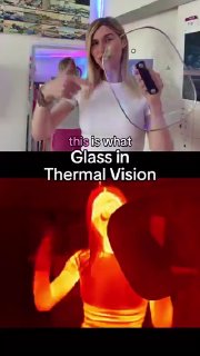 Glass is see-through to your eyes, but not to a thermal camera.Thermal cameras detect long-wave infrared (heat).