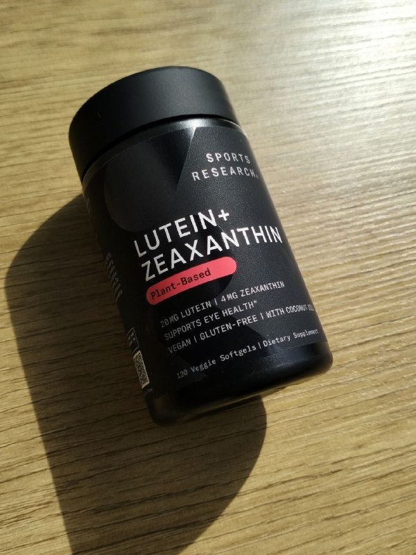 Lutein + Zeaxanthin (Sports Research, США) — 120 веганских капсул — фото 1