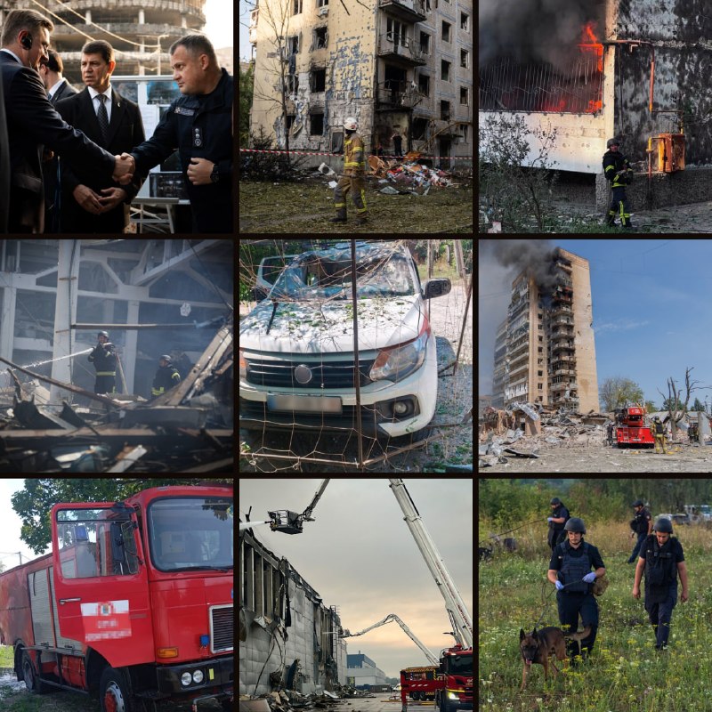 Голова ДСНС та дипломати оглянули наслідки російських ударів у Києві та інших регіонах України