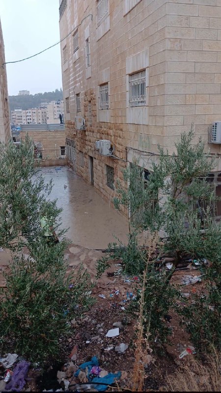 أمطار غزيرة تستدعي عمليات إنقاذ في وادي الجوز بالقدس