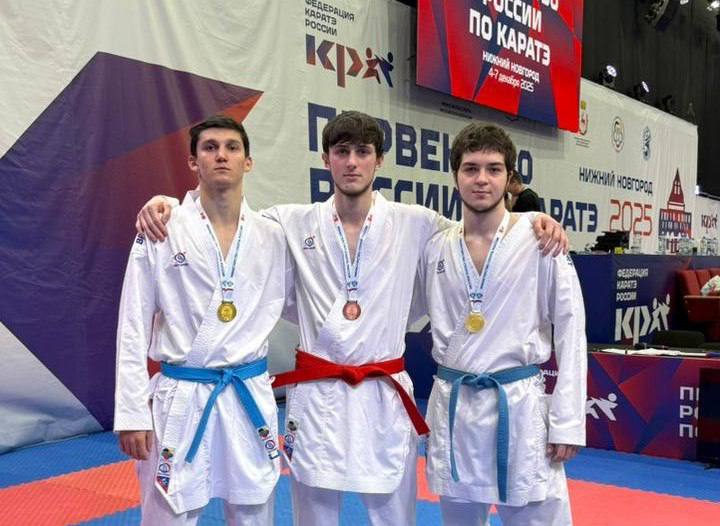 Дагестанские каратисты выиграли шесть медалей на Первенстве России в Нижнем Новгороде в возрастных категориях от 12 до 20 лет. фото