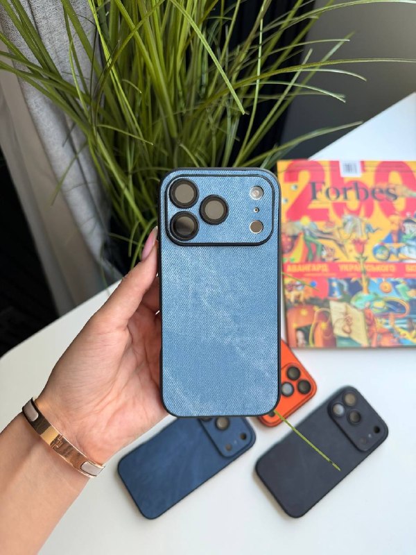 📱Чохли Чохол iPhone Texture Light Blue, фото 2