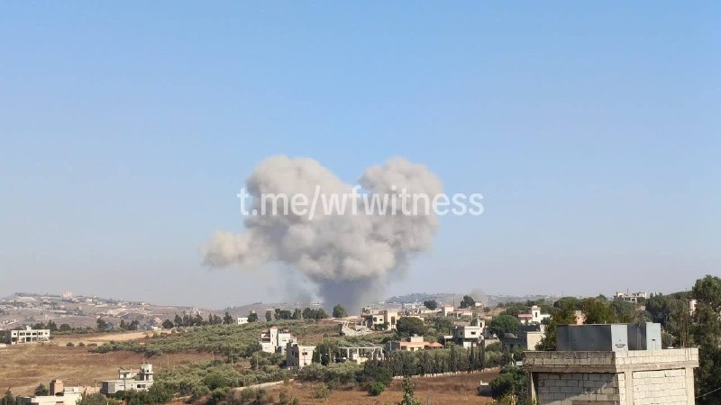 ️🇱🇧🇮🇱 פיצוץ ישראלי כוון לעבר העיירה הכבושה חולה בתוך אזור הביטחון של דרום לבנון.