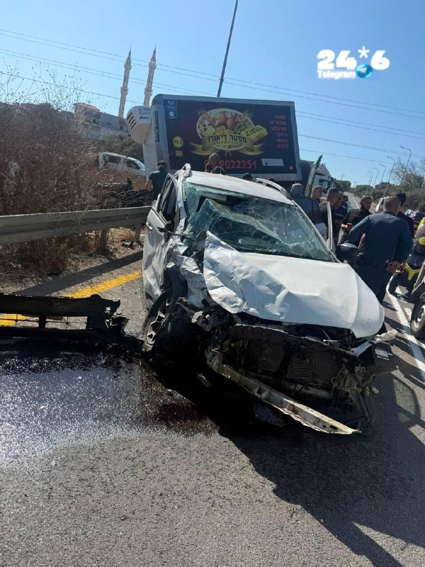 🇮🇱 תאונה אירעה ליד אום אל-פחם בה היו מעורבים משאית ורכב פרטי. בכביש 596 ליד אום א-ריחן באזור אום אל-פחם ה…