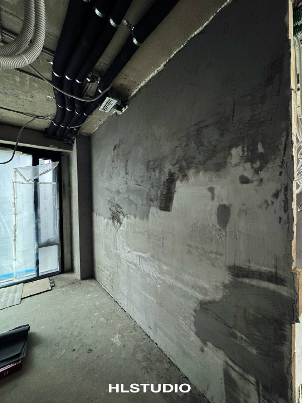 HLSTUDIO Объект в white box Провели демонтаж на объекте Проверили стяжку датчиком влажности, выявили трещины и завалы Рассчитали необходимый объём ... - изображение 3 - объект, hlstudio, hl_project_simfony64