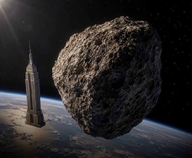 Asteroid 152637 (1997 NC1), larger than the Empire State Building, has already made its safe closest approach to Earth today.