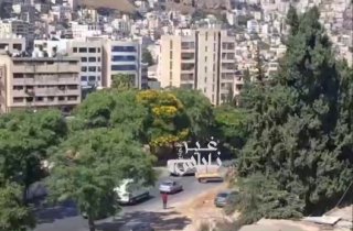 חלק מהסתערות כוחות הכיבוש על רחוב אלראשיד בסביבת תלת אסו בהר הצפוני בשכם.