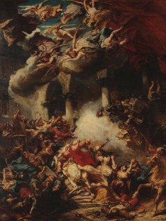 Eugene Isabey"Moors Assaulting a Church"1858 #Isabey