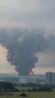 The moment FP-1 long-range drones struck warehouse complexes in the Moscow region early this morning.