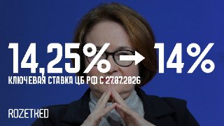 ЦБ РФ снизил ключевую ставку до 14%Из интересных тезисов: Банк России понизил прогноз по росту ВВП до 0-1%, годовая инфляция может вырасти до 6-7% из-за топливного кризиса, зато рост цен по сравнению с предыдущим кварталом замедлился.rozetked.me/news/47371