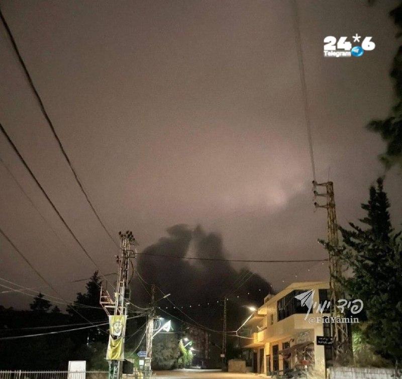 🇮🇱 מטוסי קרב של צה"ל תקפו לפני זמן קצר בכפר מיפדון בדרום לבנון (נפת נבטיה). תקיפות גם בכפרים זוטר ונבטיה…